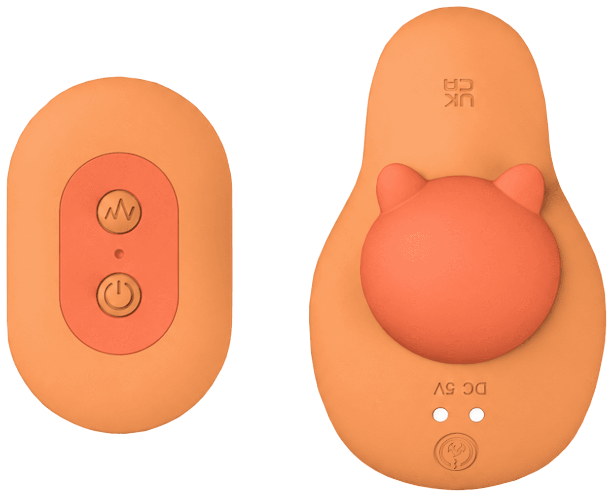The Panty Teaser, a slim wearable vibrator with its remote